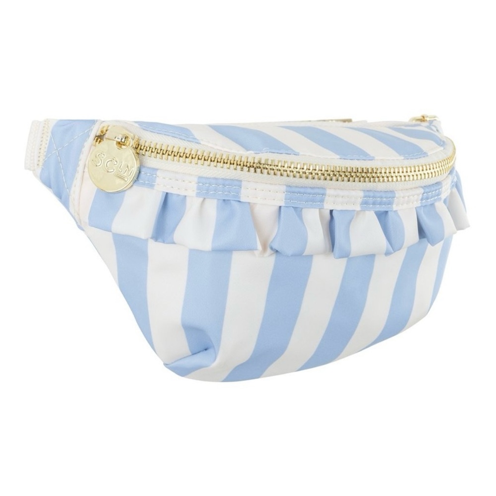 Stoney Clover Lane Pastel Picnic Ruffle Fanny Pack in Hydrangea - Picture 2 of 11